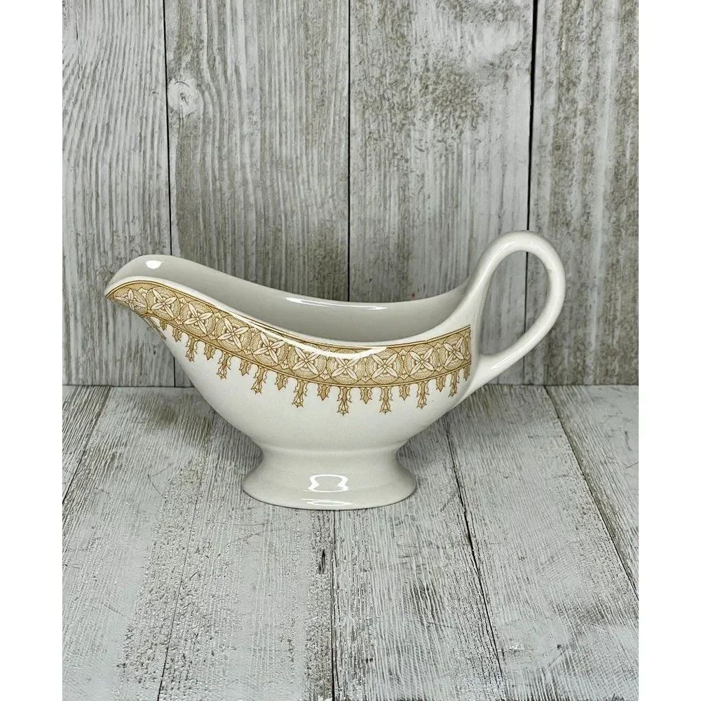 Vintage Anchor Hocking Shenango China Restaurantware Individual Gravy Boat
